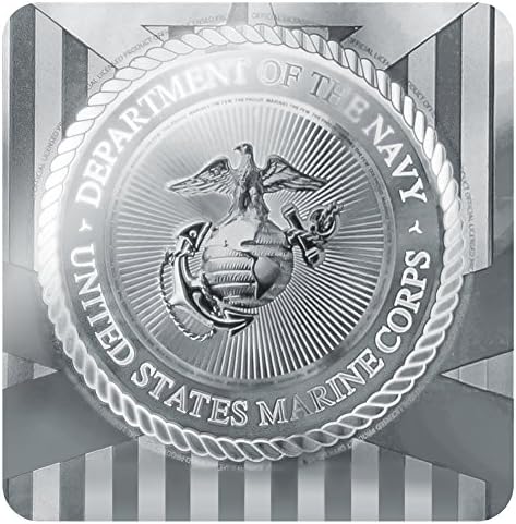 Емблема на морската пехота на USMC Официално Лицензиран Правоъгълен Калъф За Таблетки Подарък Кутия За Украшения