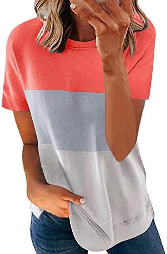 Тениска за Жени Графични Летни Тениски с Къс Ръкав в стил Уестърн Каубой Залез Пътуване Топ Модни Тениски Оверсайз