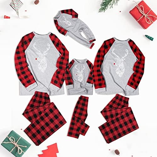 Семейни Пижамные Панталони Празнични Комплекти Еднакви Семейни Пижам Коледна Пижама за цялото Семейство, плюс