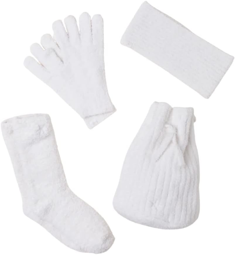 Комплект зимни Barefoot Dreams CozyChic® (bag-чанта, Ръкавици, Чорапи и набор от ски чалми на главата)