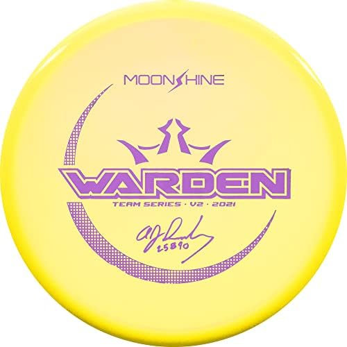 Динамични дискове Ограничена серия от 2021 Team Series V2 A. J. Risley Moonshine Glow Hybrid Warden Стика за голф Диск [Цветове могат да се различават]