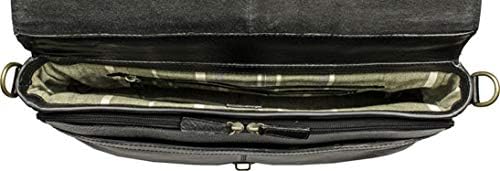Работна чанта-портфейл HIDESIGN Charles Leather 15, Съвместим с Лаптоп, Черен