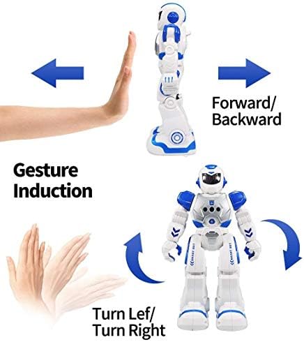 Робот с дистанционно управление Sikaye за деца, Интелигентен Програмируем Робот с Инфрачервено Контролер, Играчки,
