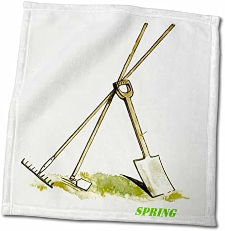 3dRose Florene Décor II - Инструменти за пролетния градинарство - Кърпи (twl-44889-1)