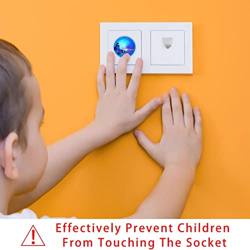 24 Опаковки на Защитени от деца Електрически Защитни Капачки За защита от деца Капачки за контакти Blue Butterfly