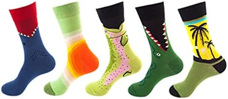 5 Двойки Женски чорапи, Чорапи С Принтом, Подаръци, Памучни Дълги Смешни Чорапи За Жените, Новост, Забавни Сладки Чорапи, памучни чорапи