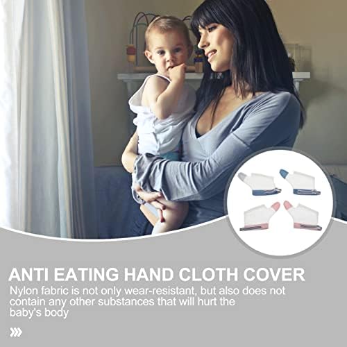 ALREMO XINGHUANG - 2 Чифта Защита за бебешки Отпечатъци, Предотвращающая Смучене на палеца, Лечение Смучене на палеца,