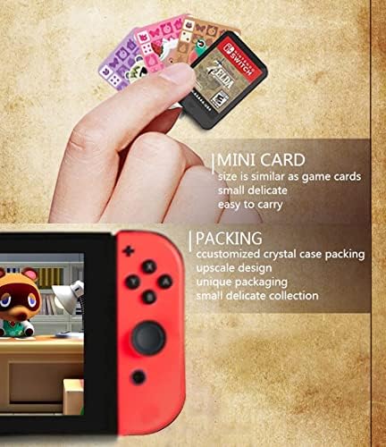 72 бр мини-карти, съвместими с Animal Crossing New Horizons за Switch / Switch Lite / Wii U (72)
