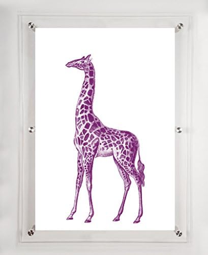 Жираф лилаво, 31,5x25,5 инча.