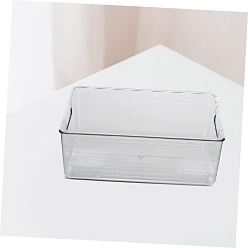 Abaodam Box Кошница За съхранение Без Капачки Контейнери за Хладилник, Кутии За Съхранение на Играчки Прозрачен Контейнер Настолен Органайзер Прозрачен Държач За Съхр?