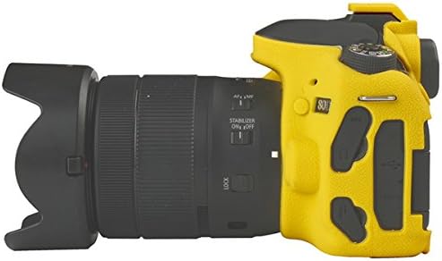 Калъф STSEETOP Canon 80D, Професионален Калъф За фотоапарат от Силиконов Каучук, Подвижни устойчив на удари