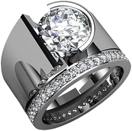 2023 Нов пръстен за двойки, годежен пръстен, прости дамски аксесоари, пръстени с енотом (злато, G)