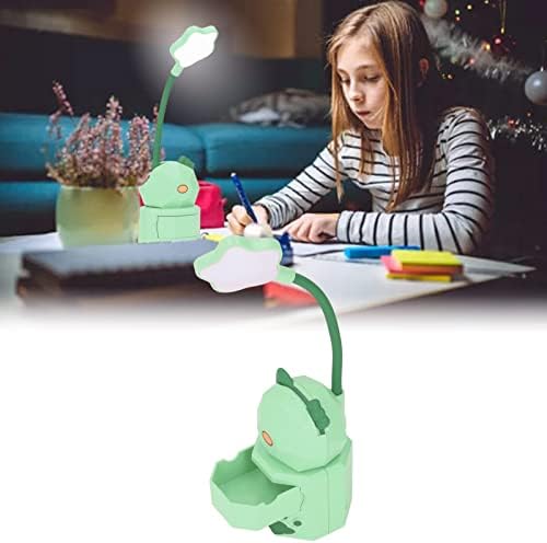 FTVOGUE Светодиодна Настолна Лампа Детско Осветление USB Зареждане Топла Светлина Сладък Cartoony Дизайн на Книгата Тела Защита на Очите Настолна лампа с Кутия за Съхранен