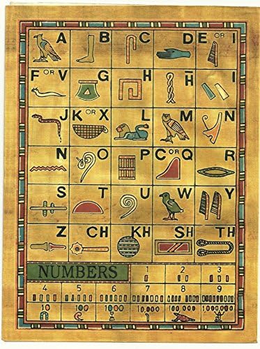 Набор от CraftsOfEgypt 10 Листа от египетски папирусной хартия 4x6 инча (10x15 cm) - Листа папирус със старинни алфавитами-Маркировка за художествени проекти, scrapbooking и училищна ?