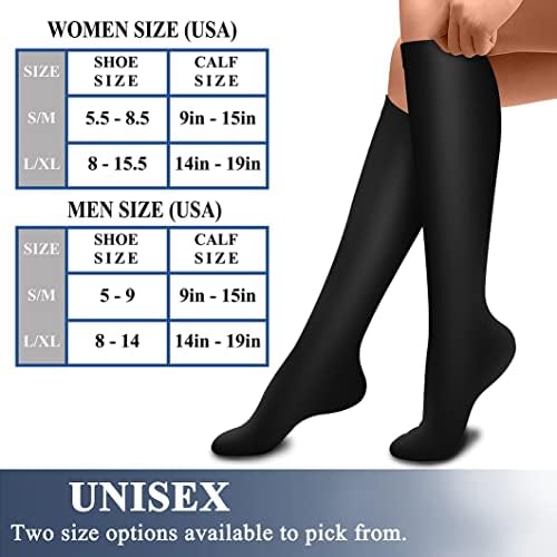 Компресия чорапи от мед (3 двойки) с циркулация на 15-20 мм живачен стълб.календар. Най-подходящи за спорт и за ежедневието-за мъже и жени, бягане, скално катерене