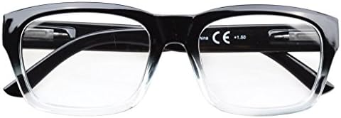 Очила за четене в голяма Квадратна рамка Eyekepper с кутия пролетта панти от 5 опаковки, в комплекта са включени