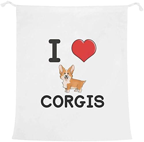 Чанта за дрехи /измиване /за съхранение на Azeeda 'I Love Corgis' (LB00022232)