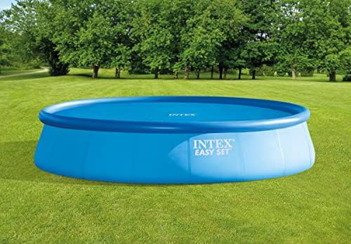 Intex Recreation 29025E N/AA Слънчева делото Intex за басейни с диаметър 18 метра Easy Set и Рамка на басейни, 18 фута, синьо
