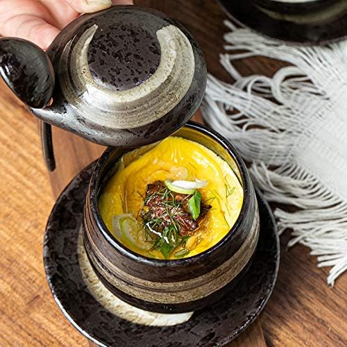 Керамична чаша за приготвяне на яйца на пара в японски стил MASSJOY, Тенджера за задушаване под формата на птичи гнезда,