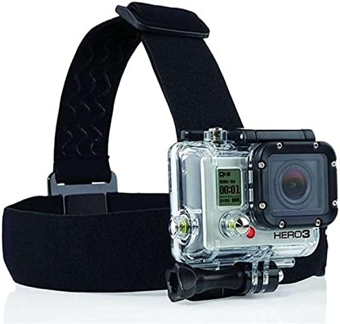 Комбиниран комплект аксесоари за екшън камери Navitech 8 в 1 със сив калъф - Съвместим с екшън камера Denver АСК-8060W