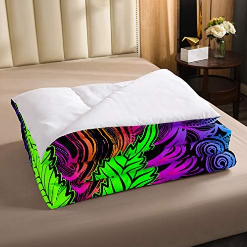 Комплект спално бельо от листа на канабис Erosebridal, Пуховое Одеяло от листа на марихуана за тийнейджъри Размер Queen