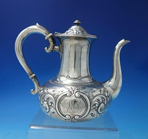 Чайник Repousse by Howard от сребро № 1896 7 1/2 x 6 14,4 унция. (5692)