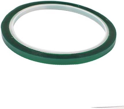 X-DREE 2 броя 5 мм x 33 м Зелена тиксо от PET пластмаса, термостойкая лента за запояване печатни платки (Nastro