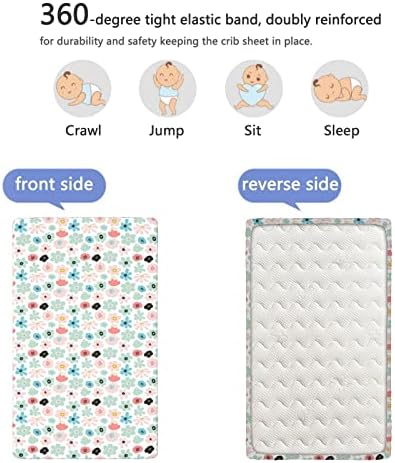 Кухненски Кърпи за яслите в пластична теми, Портативни мини-Чаршафи за легла с Меки и Дишащи Кърпи-Чаршаф за матрак на детско