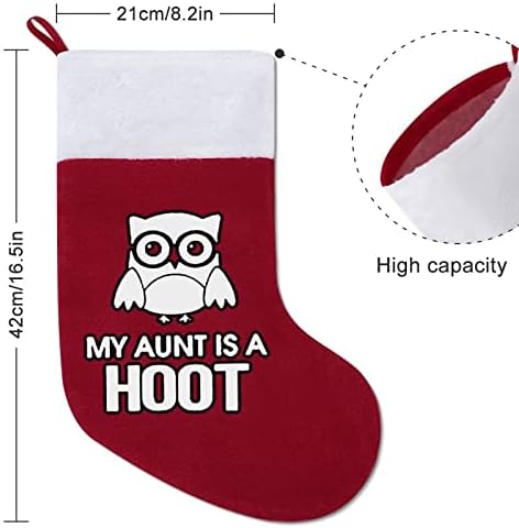 Леля ми-Хут Коледен Окачен Отглеждане Чорапи за Коледно Камина Празничен Начало Декор