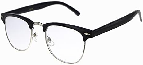Италиански дизайнерски очила за четене Retro Man за младите мъже, които са стилни четат. Черно 3.00