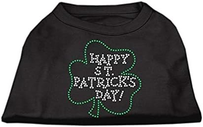 Тениска за кучета С кристали Happy St. Patrick ' s Day Черен XL (16)