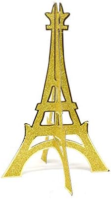 3D Лъскава поставка за Айфеловата кула, 12 Инча (злато)
