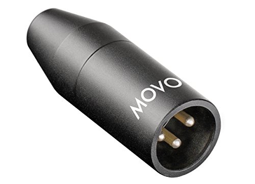 Адаптер за микрофон Movo F-XLR 3,5 мм на XLR - 3,5 мм Жак TRS-XLR за видеокамери, Записващи устройства, микшеров