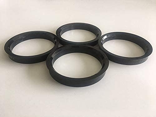 NB-AERO 4 бр. Черни полиуглеродные пръстени от 70,4 мм (колелце) до 54,1 мм (Ступица) | Централно пръстен Hubcentric