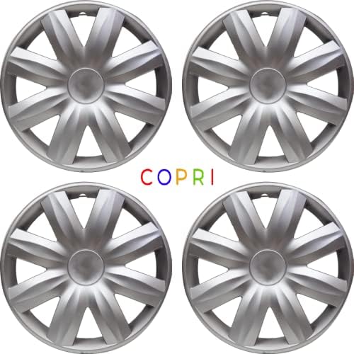 Комплект Copri от 4 Джанти Накладки 14-Инчов Сребрист цвят, Защелкивающихся На Главината, Подходящ За Toyota Camry