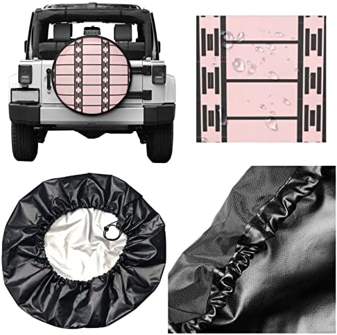Защитно Покритие за гуми, Резервна гума с Щанга, за автофургона с ремарке, Подходящи за гуми от 14 до 17 инча