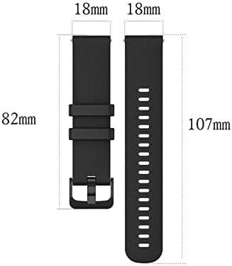 Силиконов Ремък за часа KOSSMA за универсален Заменяеми каишка 20 мм и 22 мм, Съвместим с повечето часа с джапанки 22 мм