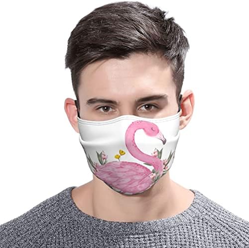Регулируеми маска за лице с 2 регулируеми филтри, маски за лице, покриващи устата Фламинго