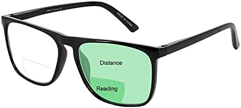 MARE AZZURO Големи Бифокални Очила За Четене Мъжки Блокер Синя Светлина Четци Квадратен Четец 0 1.0 1.25 1.5 1.75