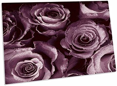 3D Едър план букет Мечтательных сливово-лилави рози в пастелни тонове - Настолни подложки (dpd-29875-1)