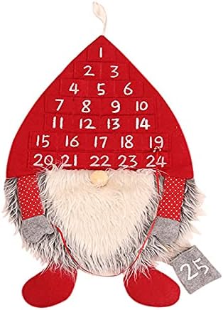 Адвент коледен Календар Дядо Коледа 2021,3 D, Войлочный Адвент-Календар, Многократно Обратно Броене до Коледа,
