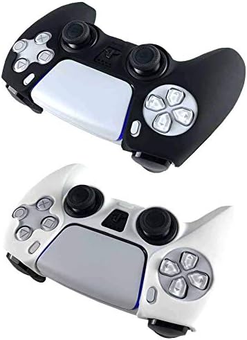 Калъф за контролера Aosai PS5 DualSense, противоскользящий калъф за контролера PS5 DualSense с шипове, силиконова дръжка за контролер PS5 (калъф за контролера x 4 + дръжки за палеца FP