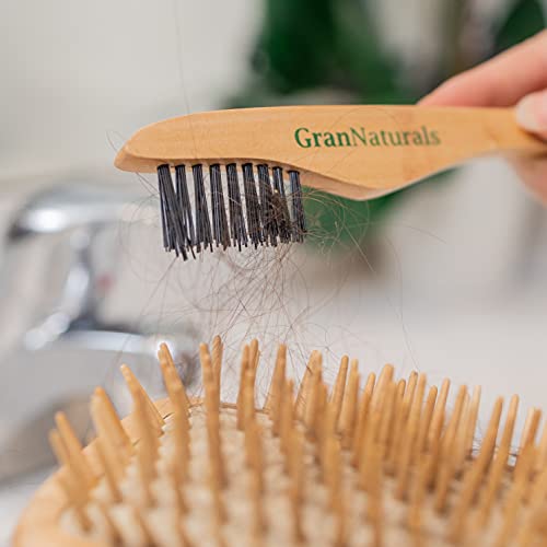GranNaturals Четка за почистване на косата - Инструмент за почистване на гребени - Препарат за премахване на замърсявания