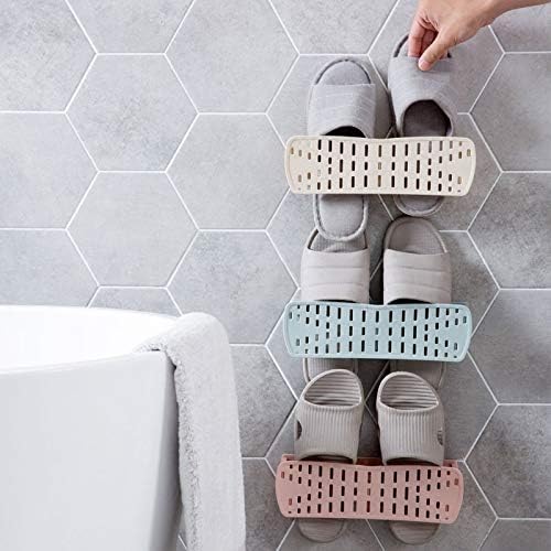 WSZJJ Вентилационна стойка за обувки Пластмасов, с монтиран на стената Окачен Тип Залепваща Стойка За Обувки, Закачалка За Съхранение