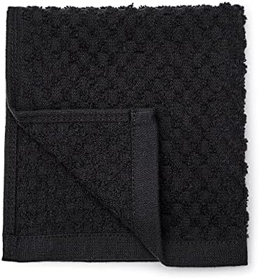 Кърпички За миене на съдове Basics от памук, Хавлиени, С текстура на Пуканки - 8 опаковки, черна ивица