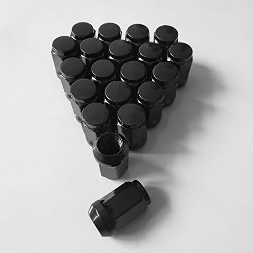 1 Комплект от 20 черни гайки за джанти накрайници 12 mm x 1,25 вторичния пазар 1996 Infiniti G20 Може да се обърне
