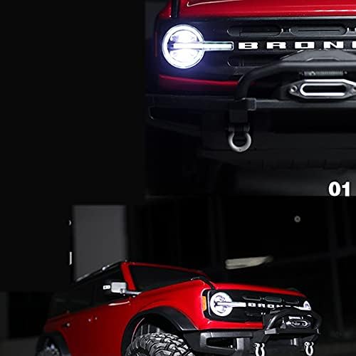 Sknrlko Светодиодна Система за Осветление Групата на Предните и Задните Лампи за TRX4 2021 Bronco 1/10 RC Верижен Автомобил