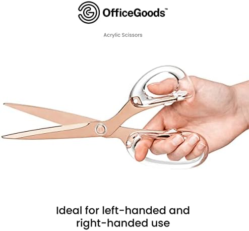 9-инчови ножици от акрил и неръждаема стомана OfficeGoods - Модерен стилен дизайн за дома, офиса или училището