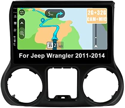 Автомагнитола YUNTX Android 10 2 Din за Jeep Wrangler 2011-2014 - 2G + 32G - Навигация мултимедиен плейър с докосване