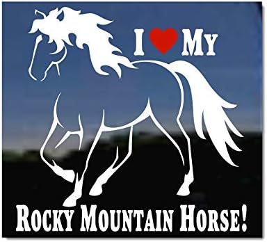 Аз обичам Ремаркето Rocky Mountain Horse с Винил Стикер На прозореца